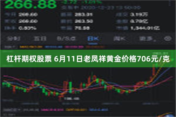 杠杆期权股票 6月11日老凤祥黄金价格706元/克