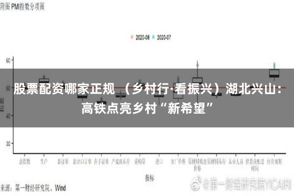 股票配资哪家正规 （乡村行·看振兴）湖北兴山：高铁点亮乡村“新希望”