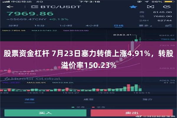 股票资金杠杆 7月23日塞力转债上涨4.91%，转股溢价率150.23%