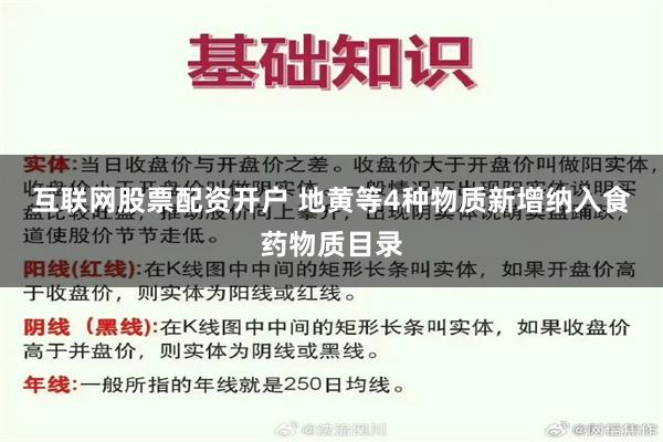 互联网股票配资开户 地黄等4种物质新增纳入食药物质目录