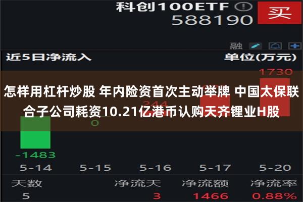 怎样用杠杆炒股 年内险资首次主动举牌 中国太保联合子公司耗资10.21亿港币认购天齐锂业H股